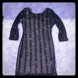 Black Sequin Mini Dress 🖤🖤